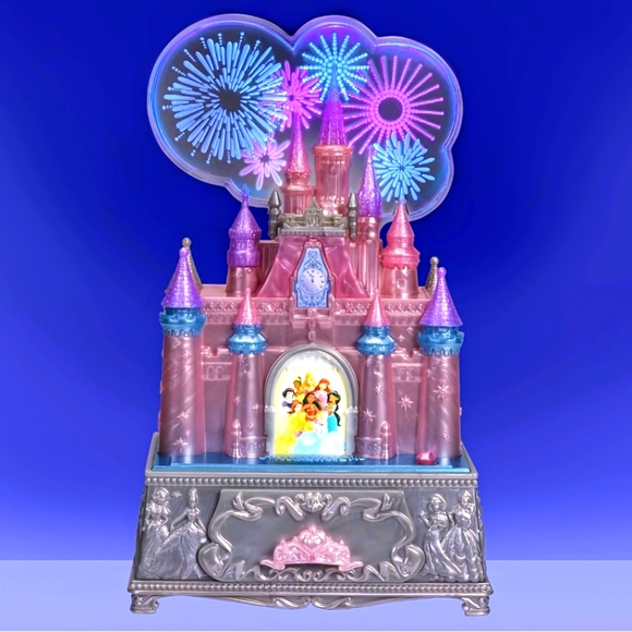 NIB Disney princess wishes 100th Celebration Castle musical light up Jewelry box - Picture 3 of 6